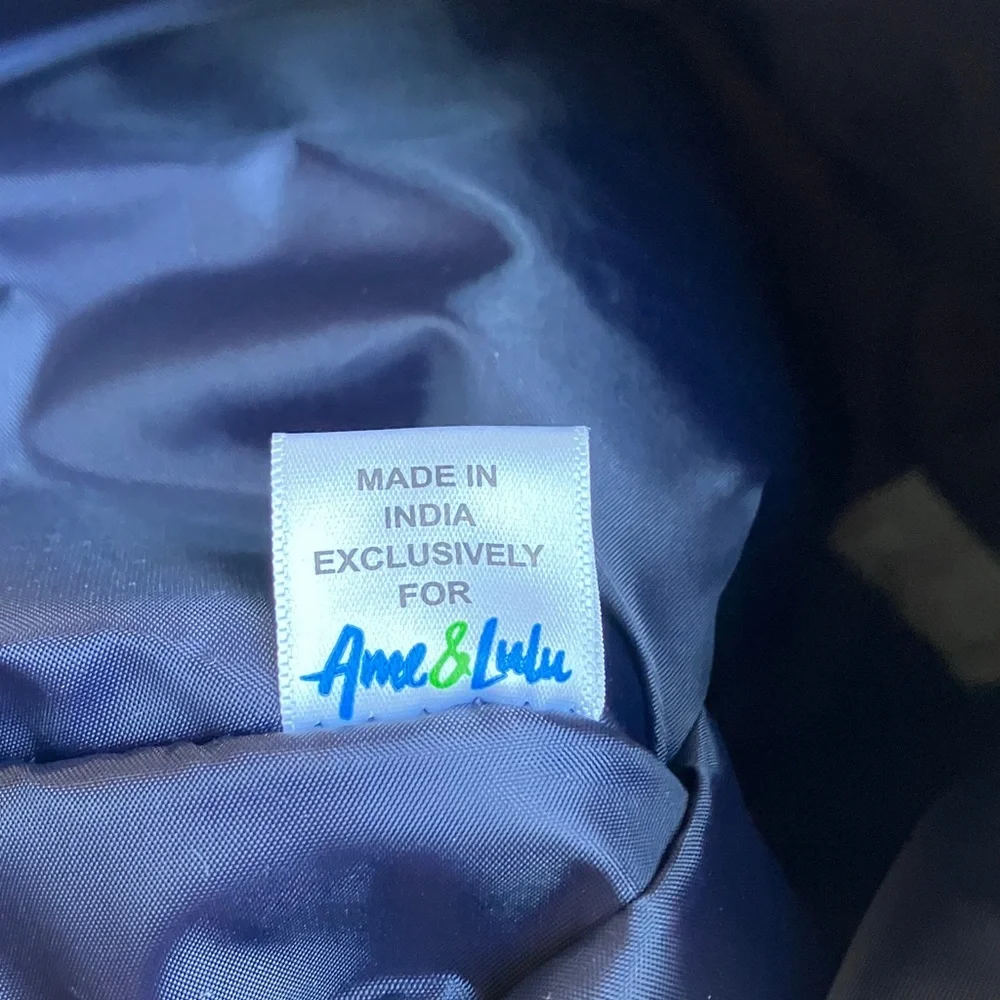 Ame & Lulu Raleigh canvas drawstring shoe bag - Picture 4 of 11